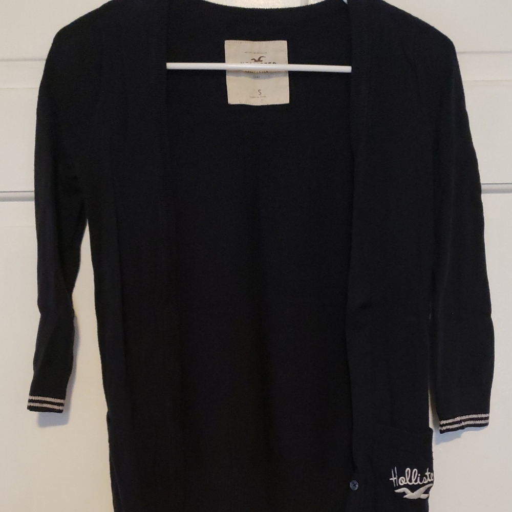 Hollister Navy Cardigan
